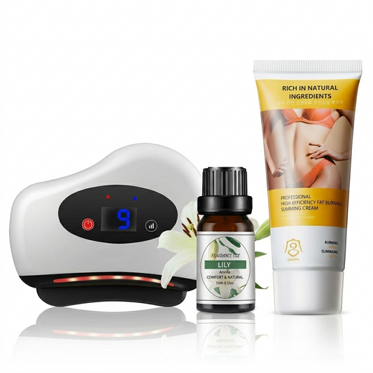 Kit Acelerador - Masajeador 4 en 1 + Crema Corporal Anticelulitis + Aceite Corporal Jengibre
